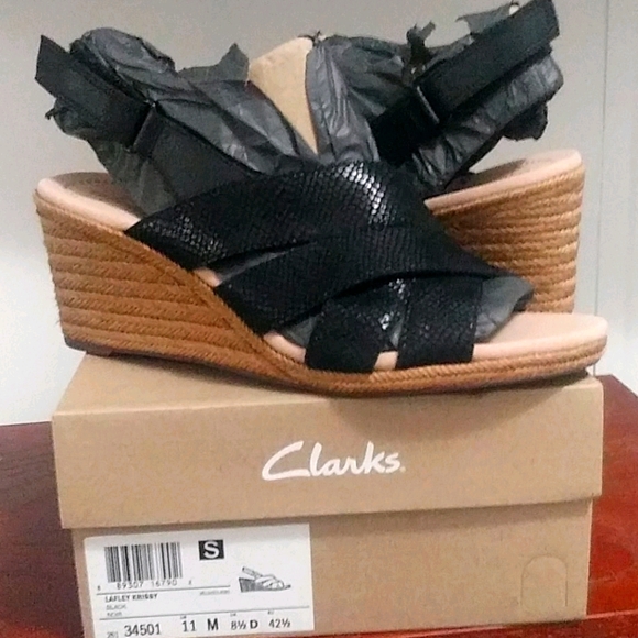 NWT Clarks Wedges - Picture 1 of 5
